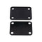 Black Chrome Plated Guitar Neck Plate with 4 Screws for Electric Fender Str