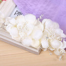 Wedding Bridal Hair Ornament Wedding Head Dress Flower Motif Clip Pin Comb  Q4N3