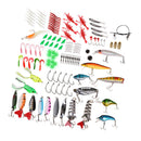 125Pcs Fishing Lure Kit Mixed Hard Soft Lures Spoon Baits And Accessories