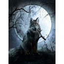 5D DIY Full Drill Diamond Painting Cross Stitch Embroidery Mosaic (Wolf05)
