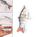Multi-section Fishing Lure Crank Bait Swimbait Bass Shad Dace 10CM-18G-6