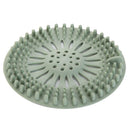 Silicone Sink Strainer Water Stopper Floor Drain Hair Bathtub Plug (Green) A