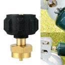 Outdoor Burner Converter Cylinder Easy Fill Tank Proper Seal Camping V1F1 I H6A5