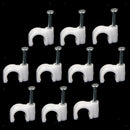 10x RG6 Coax Cat5/Cat6 Cable Wire Clips10mm Nail - In Clamps Straps Tacks