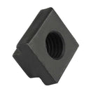 1/2-inch Steel T-Slot Nut Black Oxide Plated Grade 8.8 Tapped Through 5pcs E4K5