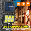 Split Type Solar Lamp 120 COB Induction Wall Lamp Rainproof Garden Lamp Light