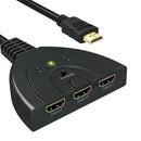 3 Port HDMI HUB Switch 1080P HD 3 in 1 out Video Audio Splitter Duplicator