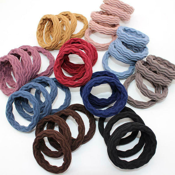 20pcs/set Korean Rubber Band Ponytail Holder Elastic Hair Rope (Style 1) A#S