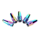 5pcs Rainbow Color Bicycle Cycling Aluminum High Pressure Caps for Presta Valves