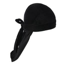 2pcs Mens Elegant Velvet Bandana Hat Long-Tail Muslim Headwear Beanie Cap