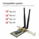 PCI-e PCI Express 600M Wireless WiFi Card Adapter Low Profile Bracket