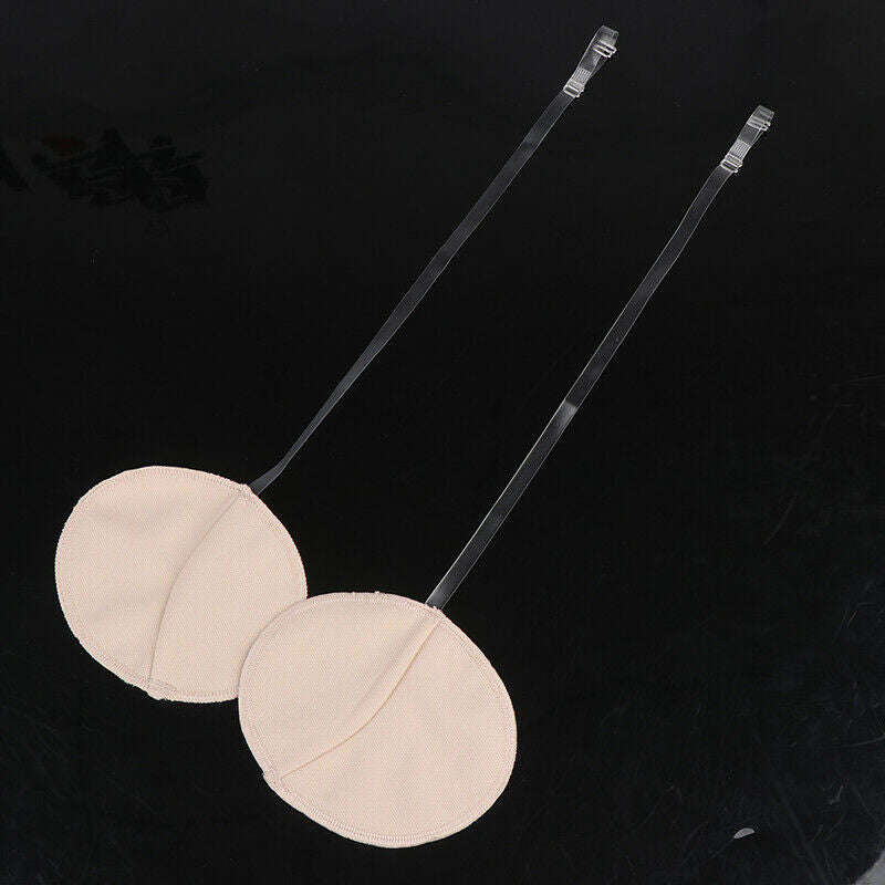 2Pcs Underarm Sweat Pad washable Armpit Absorbing Transparent Shoulder Str3C