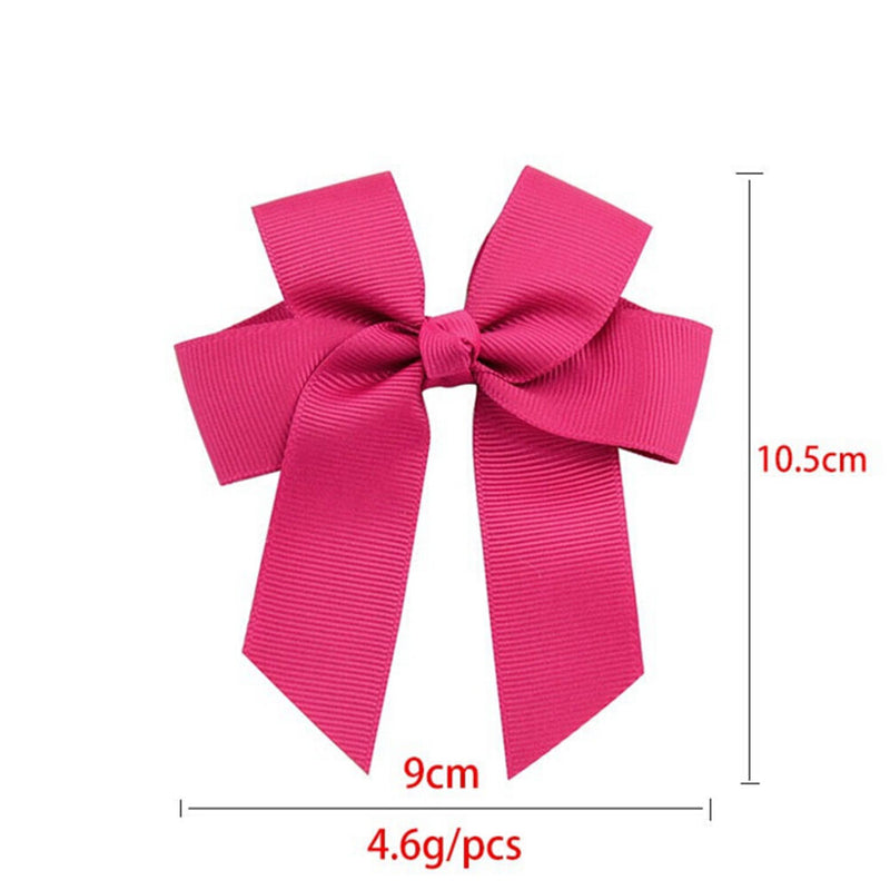 20X Grosgrain Ribbons Cheer Bow With Alligator Hair Clip Baby Girls Boutique BX