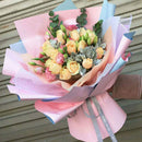 20X Korean Flowers Two-Tone Paper Packaging Gift Neutral Florist Wrapping Paper