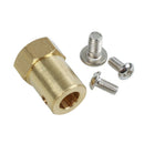 6mm Shaft Dia DC Geared Motor to Robot Small Car Wheels Hex Coupler D7A2