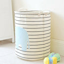 Fabric Laundry Basket Waterproof Basket for Toys Baby Dirty Clothes Baskets N1Q3