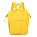 Pure Color Mommy Travel Backpacks Nylon Large Maternity Nappy Bags (Yellow) A