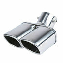 Stainless Steel Car Double Tube Mufflers Exhaust Pipe Decoration Outlet Tai