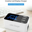 Quick Charge Type C Charger Led Display Wall Charger 3 Port USB Adapter StaS Hn
