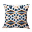 1X(Decorative Throw Pillow Covers Modern Simple Geometric Style Linen Burla