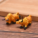 1PC 2021 New Year Fortune Cow Micro Landscape Ornaments Cattle Desktop Decor Hn