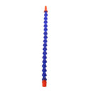 10Pcs Round Nozzle 1/4PT Flexible Oil Coolant Pipe Hose Blue Orange