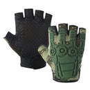 Protective Half Finger Gloves Work Hunting Outdoor Bike Glove Jungle Camo