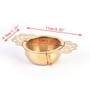 Stainless Steel Tea Strainer With Drip Bowl Traditional Hanging Infuser FilS Gw