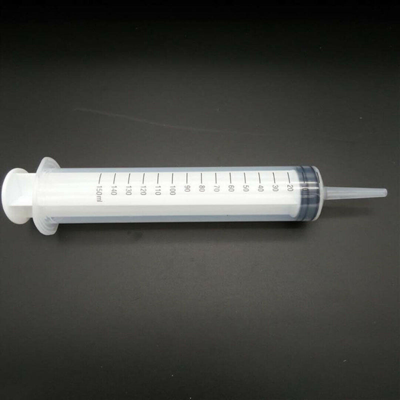 Large 150ML Plastic Hydroponics Nutrient Measuring Syringe with 70cm Tube Set