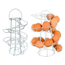 2x Iron Spiraling Egg Skelters Storage Rack Dispenser Space Saver 24 Eggs