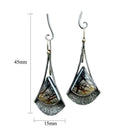 Fashion Woman Natural Picasso Marble Earrings Bride Gift Earrings Jewelry