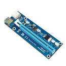 USB 3.0 PCI-E Express 1x  Extender Riser Card Adapter 6PIN Power Cable 30CM