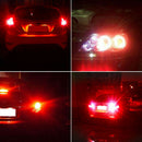 2Pcs Red 3157 68-SMD LED Light Bulbs Brake Tail Stop Lights 3057 3457 3528AT3C