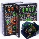 Black Luminous Fluorescent Poker Cards Playing Card Glow In The Dark Bar Pa B3Y9