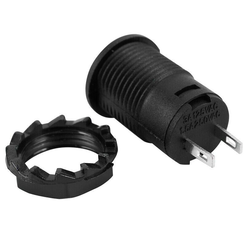 1 X 12mm Car Boat Latching Lock Push On / Off Button 125V 250V red D6F8