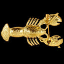 Cute Red Crystal Women Brooches Rhinestone Lobster Brooch Pin (Color: Red)