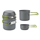 Outdoor Cooking Set Camping Hiking Cookware Tool Portable Picnic Bowl Handle Hn