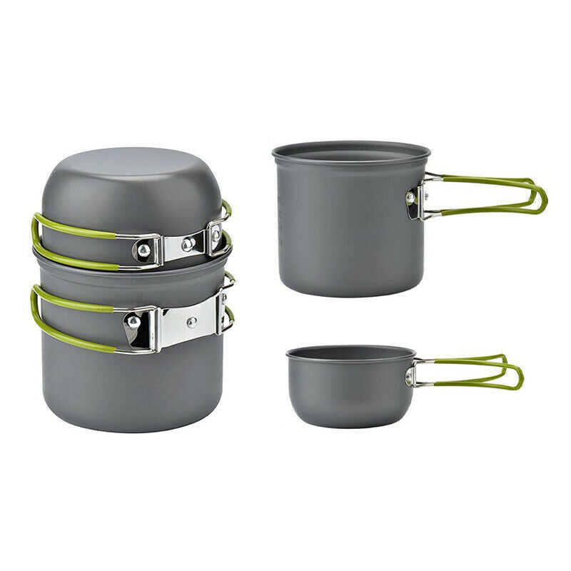 Outdoor Cooking Set Camping Hiking Cookware Tool Portable Picnic Bowl Handle Hn