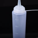 6pcs Plastic Clear 8oz Squeeze Bottle Condiment Dispenser Mustard Sauce Ketchup
