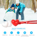 Kids Outdoor Sand Snow Ball Mold Toys Love Heart Shaped Snowball Maker Clip