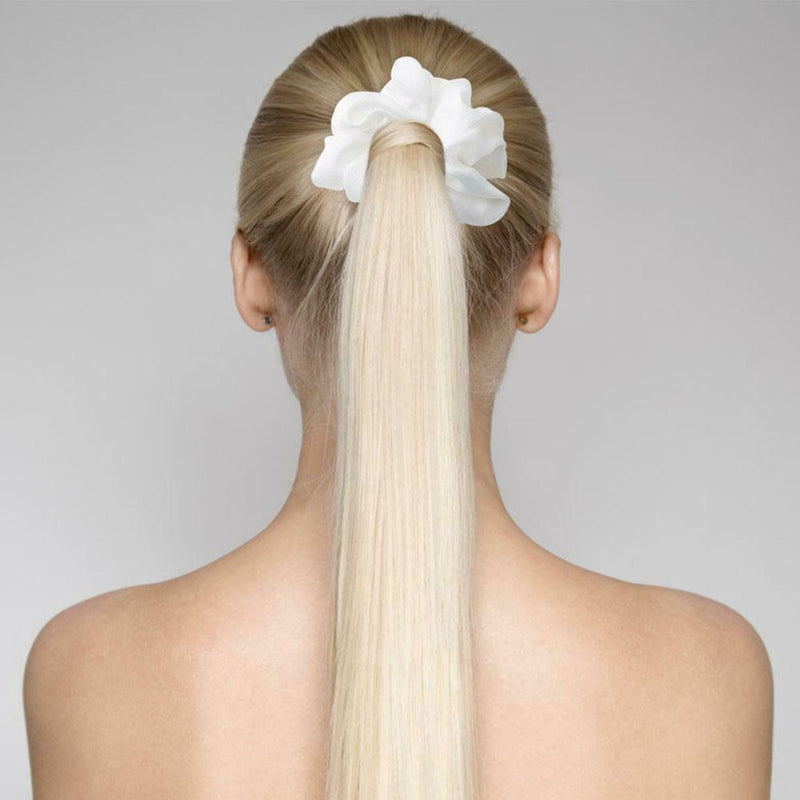 Women Hair Rings Satin Cloth Scrunchies Ponytail Holder Hairband (Style 2) A