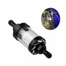 Black Fuel Filter 93.5 * 27.2 mm Glass Oil Cleaner Inline Fuel Filter Motorcycle