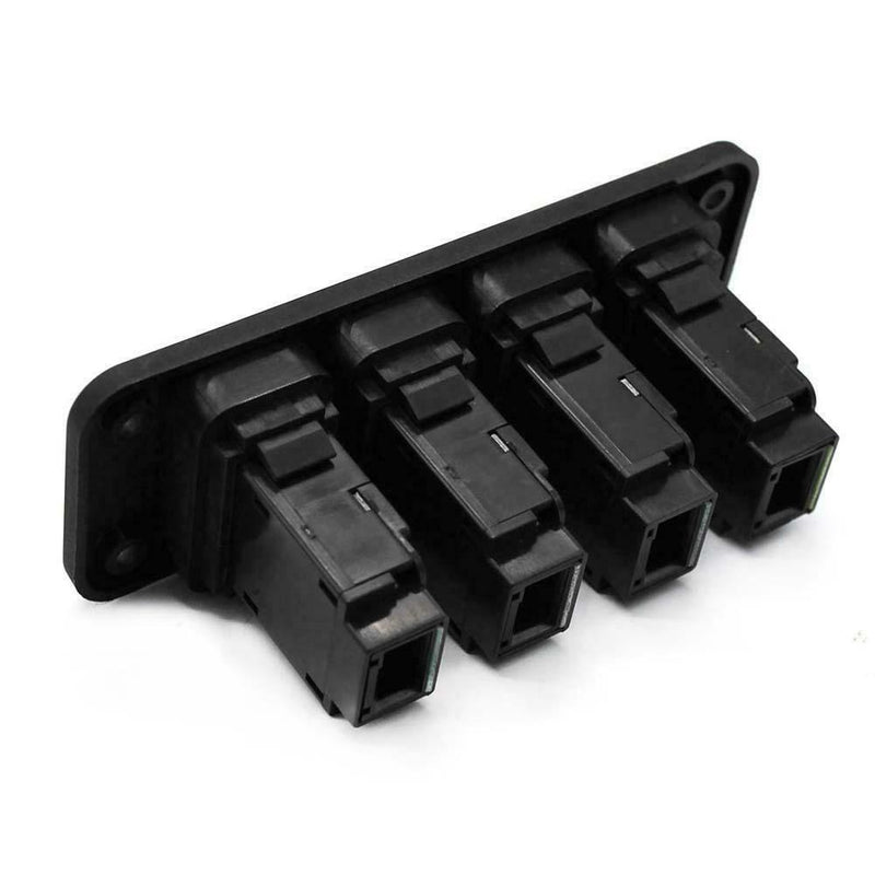 12V 4-Button Blue LED On/Off Rocker Switch Panel w/ 150mm Cable for Toyata A