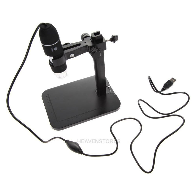 1000X 8 LED 2MP USB Digital Microscope EndoscopeMagnifier Camera + Lift Stand