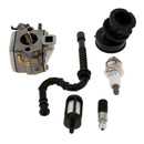 6 Pieces Carburetor Spark Plug Oil Fuel Line Filter Kit for STIHL 034 036 MS340