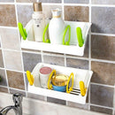 Kitchen Bathroom Sunction Basket Holder Organizer Shelf(Random Color)