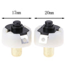 2 Pcs Diameter 20mm And 17mm LED Flashlight Push Button Switch ON/ OF OZ