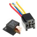Universal 12V 80A 5Pin DC AMP SPDT Car Relays + socket Car Starter Auto Re Gw
