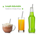 Telescopic Reusable Portable Straws -Collapsible Stainless Straws with Alum