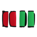 2 Pairs Kayak Canoe Boat Paddle Grips with Fastening Tape Red and Green